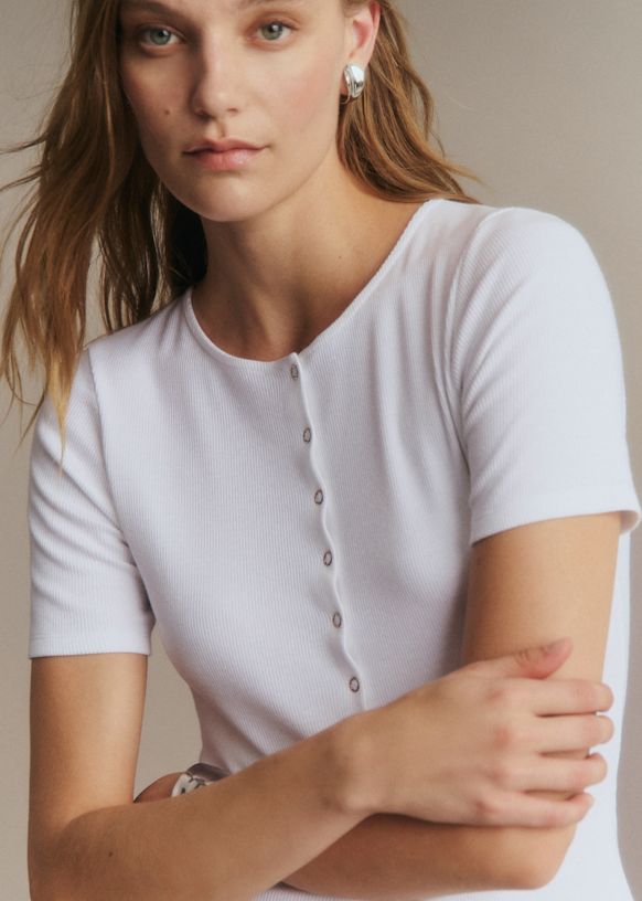 Nicolas T-Shirt - Navy - Organic cotton - organic textile - Sézane