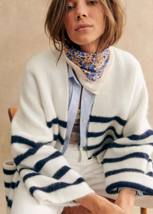 Veste Sézane Thomas X Sea NY – Imprimé Emilia – Taille 40 – Matelassée – Neuf Sans étiquettes