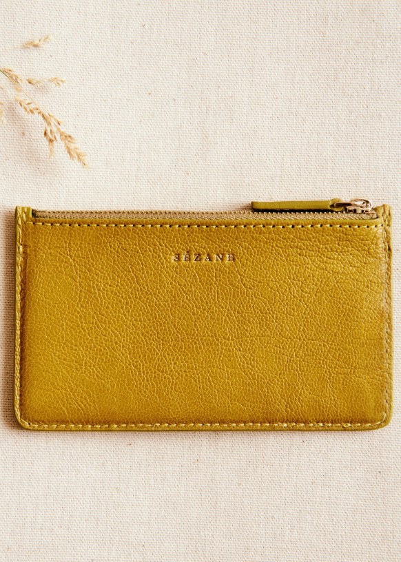 Alfred Large Card Holder - Embossed magenta - Lizard-embossed