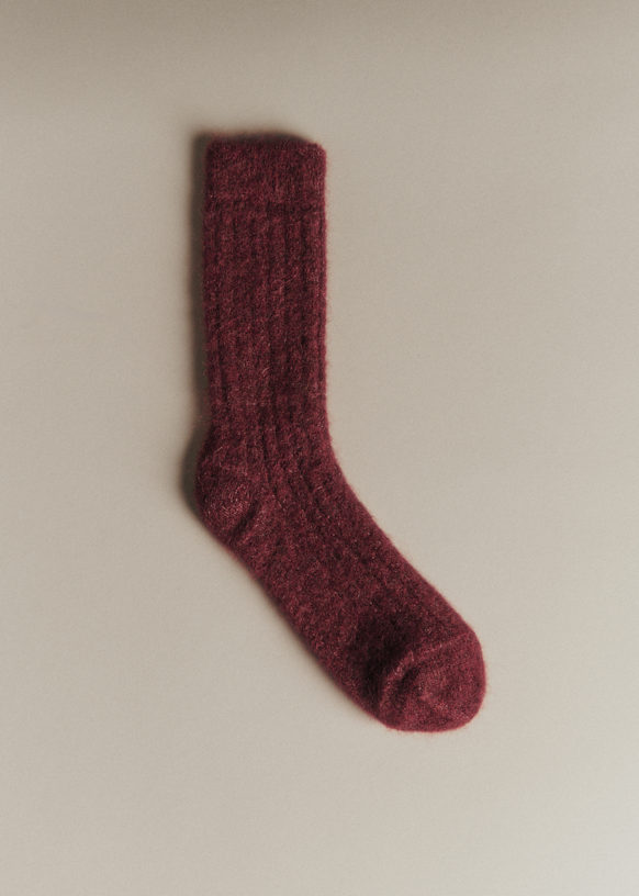 Mina Socks - Ocean Blue - Baby Alpaca - Sézane