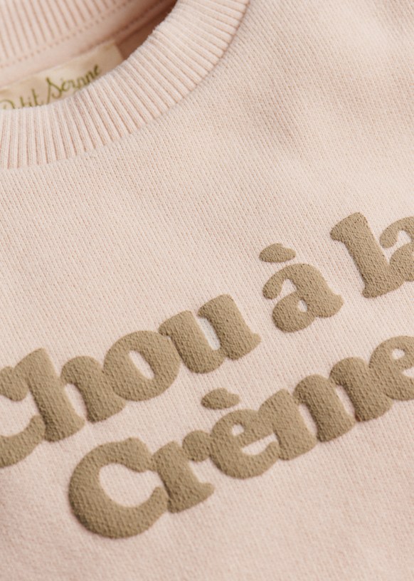 Chou à la crème Sweat-Shirt - Cream / soft sand - Organic cotton