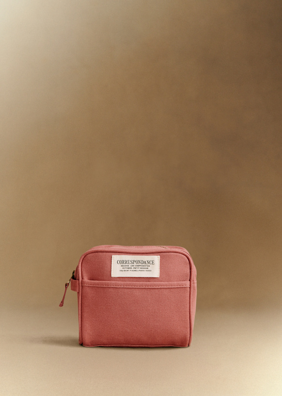 メイクアップバッグ - レオパード - コットン - Sézane