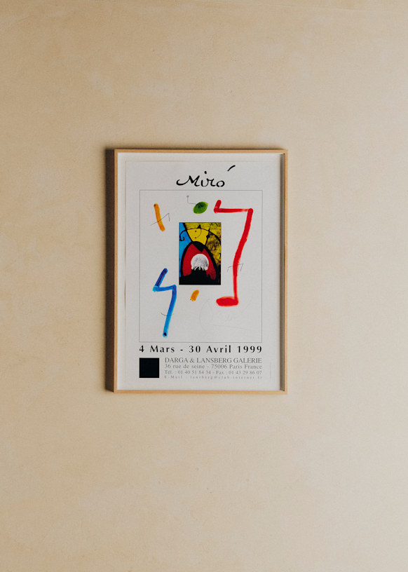 Affiche Darga & Lansberg Galerie, Miro, 1999