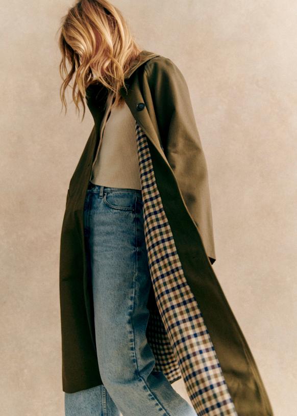 Clyde Coat - Dark Green - Organic Cotton - Sézane
