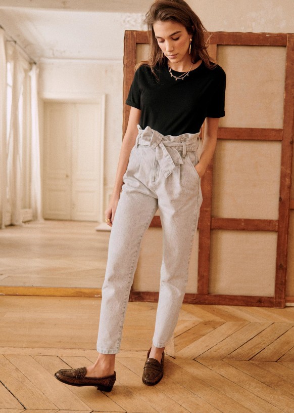 Four Ways to Style High-Waisted Sezane Trousers - Karina Style Diaries