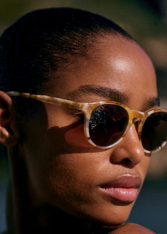 Penelope Sunglasses - Plum - Acetate - Sézane