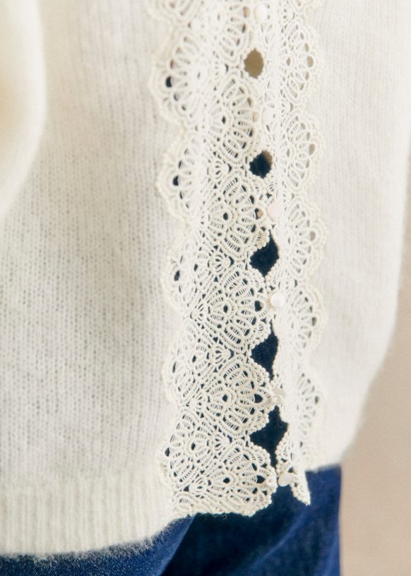 Astride Jumper - Ecru - Kid mohair - Sézane