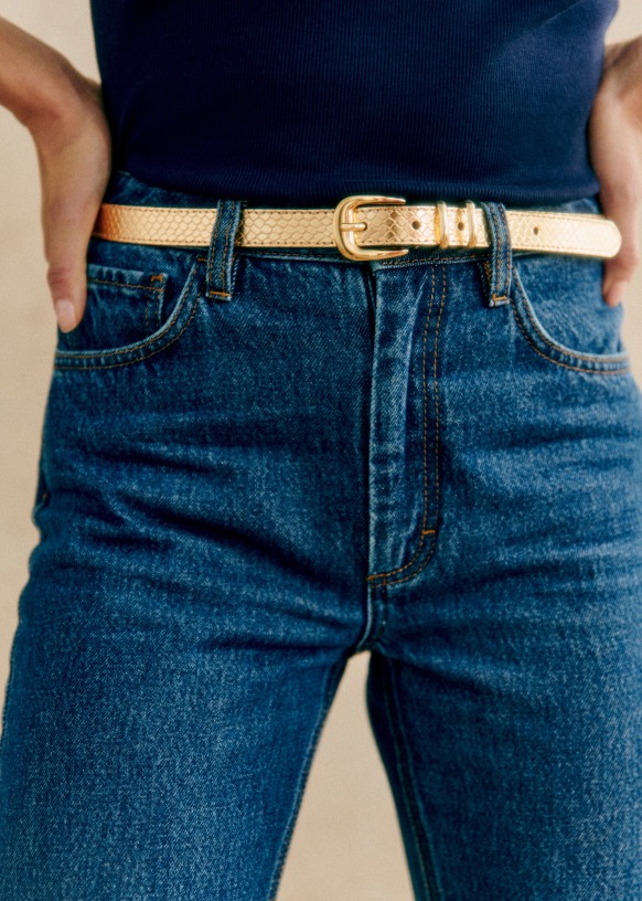 Livie Belt - Leopard - Bovine leather - Sézane