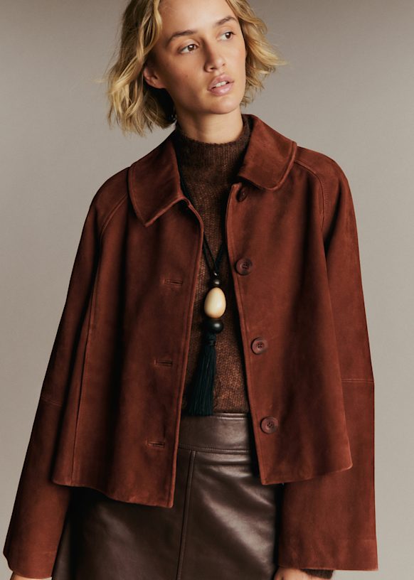 Robb Jacket - Sand - Lamb leather - Sézane