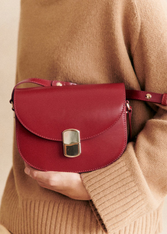 Claude Bag Glossy Black Bovine leather Sezane