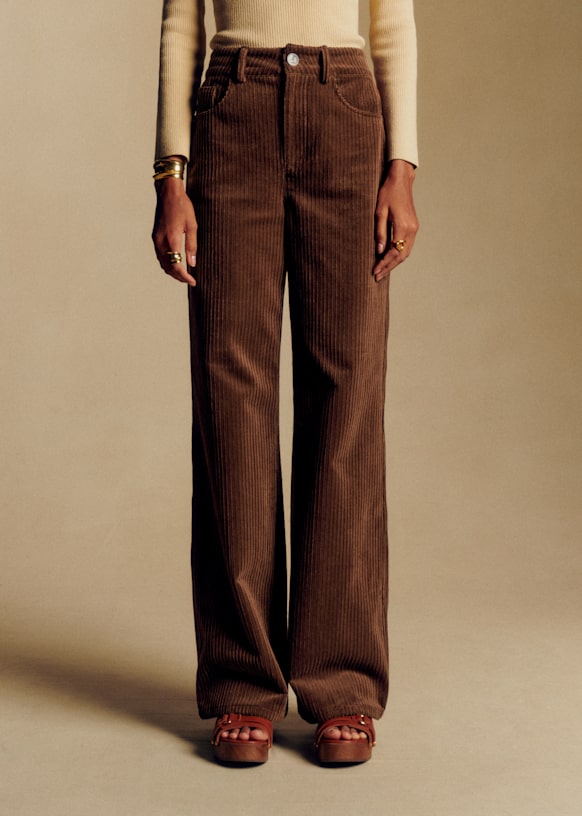 New 70's Trousers - Dark Brown - Organic cotton - organic