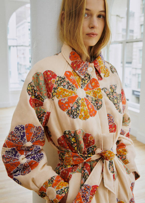 Ludwig Coat - Sézane x SEA NY - Woodstock Patchwork - Organic