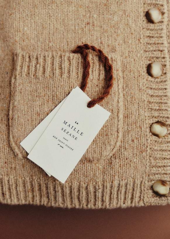 【新品・定番】Sezane セザンヌ ニットカーディガン　紺　S　メリノウール SEZANE(セザンヌ) カーディガン(レディース) - 海外通販のBUYMA