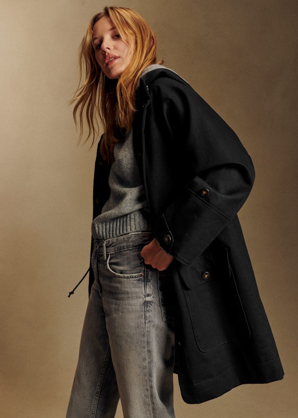 SEZANE HUGOコート Hugo Parka - Rosewood - Organic Cotton - Sézane