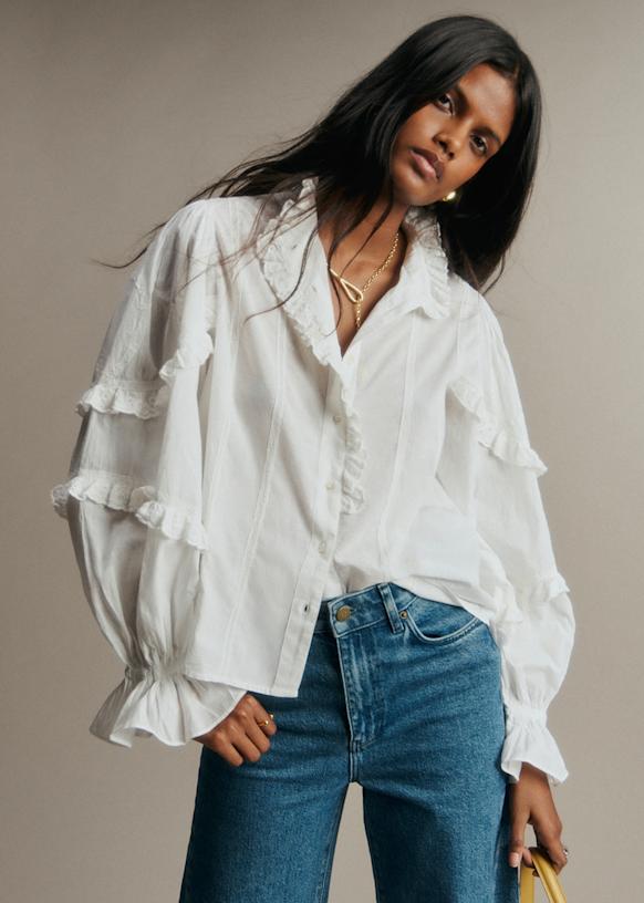 Joris Shirt - Ecru - Organic Cotton - Sézane