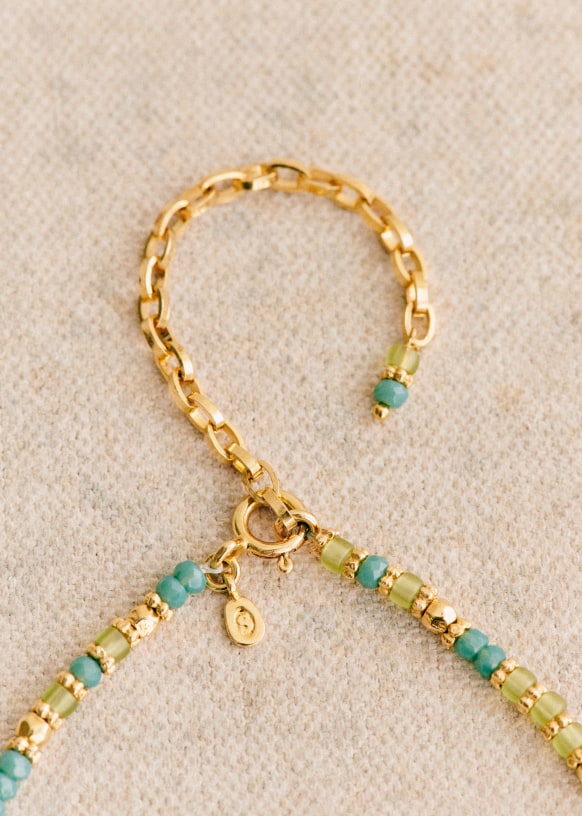 Elise Necklace - Pink - Beads - Sézane