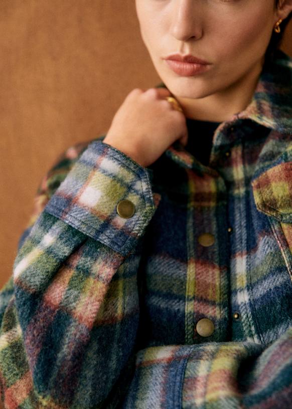 Veste Femme Alanni By Donnybrook Taille 10 - Carreaux Bleu/vert, Style 3-en-1, Occasion Très Bon état