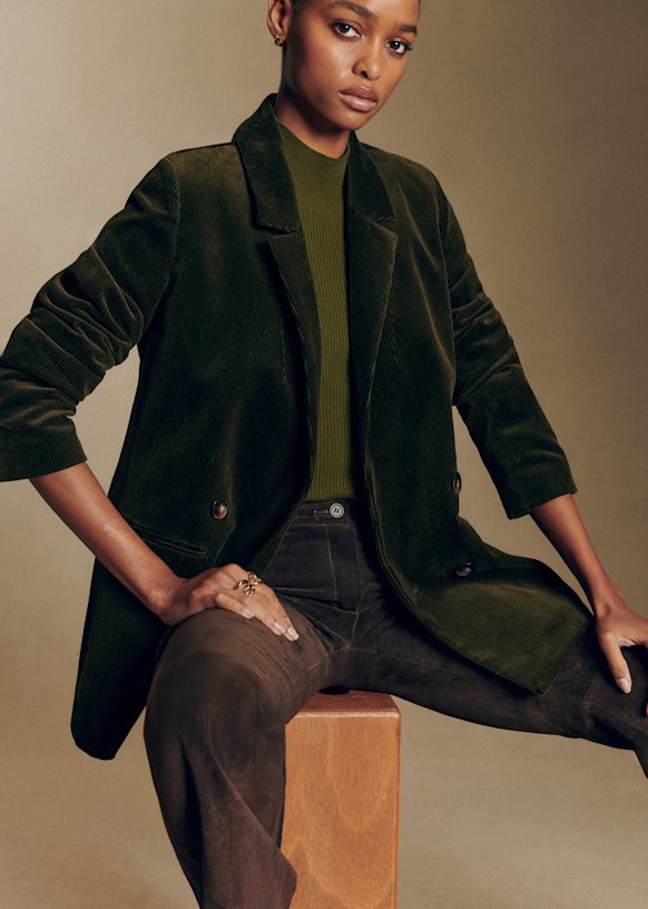 Chelsea Jacket - Light Blue - Viscose ECOVERO™ LENZING™ - Sézane