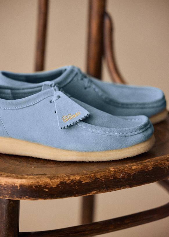 Light blue clarks wallabees new arrivals