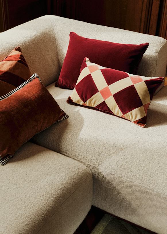Cushion Velvet Patchwork - Small model