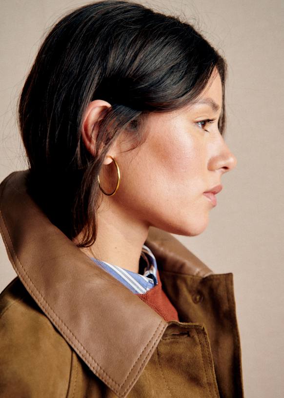 Carter Jacket - Camel - Organic cotton - organic textile - Sézane