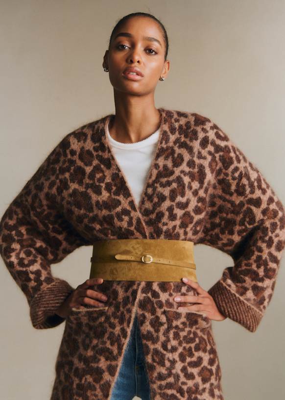 Julia Belt - Taupe - Bovine leather - Sézane display picture 2