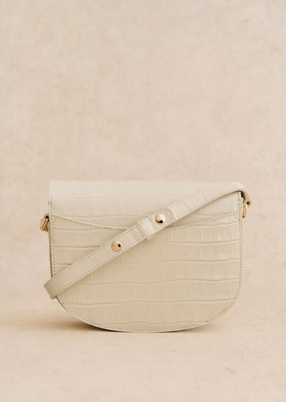 Claude Bag Sezane Ecru Croco Print TU Woman