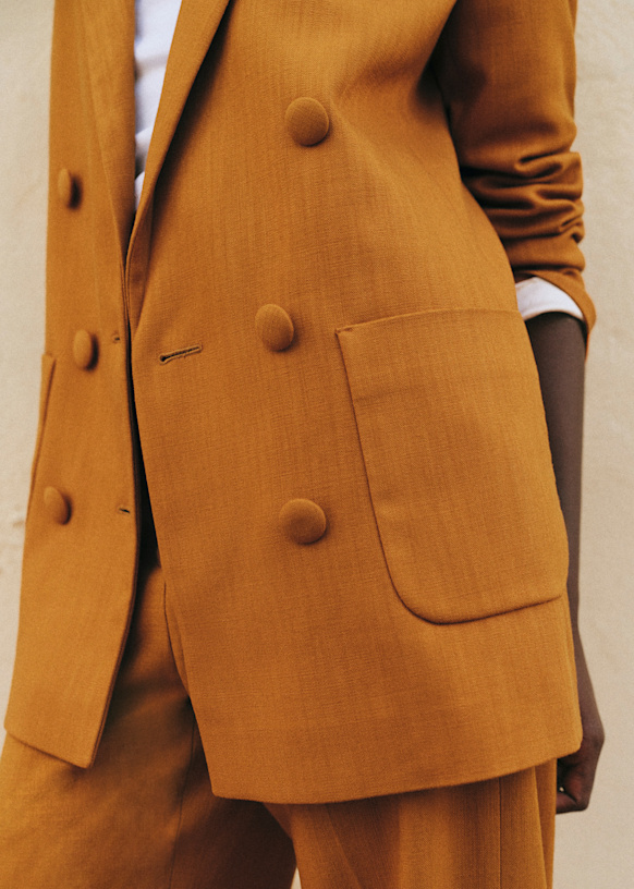 Michele Jacket - Curcuma - Viscose ECOVERO™ LENZING™ - Sézane