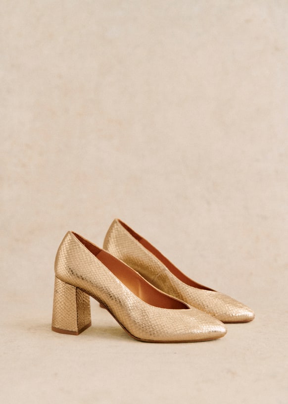Escarpin sezane doré online