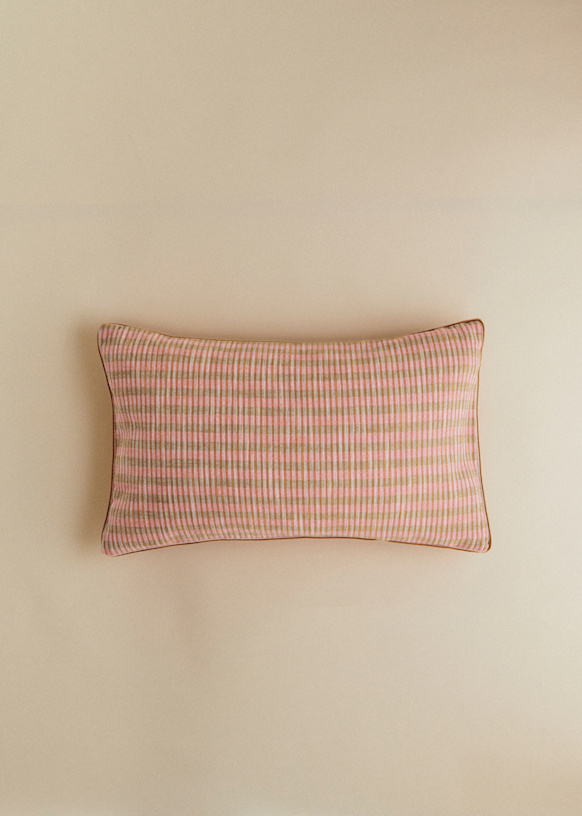 Coussin Tissé Pianissimo - Petit modèle - Blush - Coton - Sézane