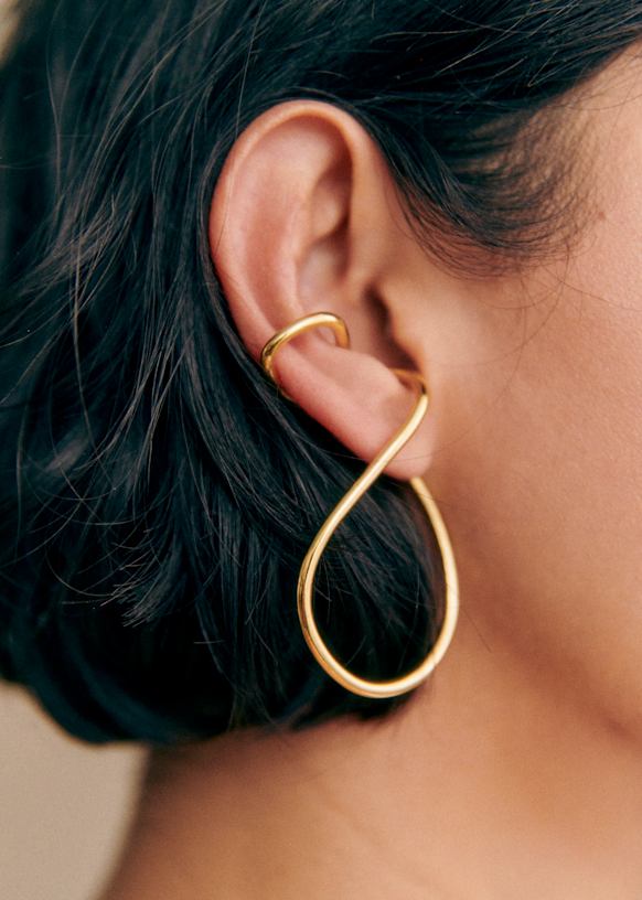 ファッション Tessa Earrings - Gold - Brass - Sézane アクセサリー