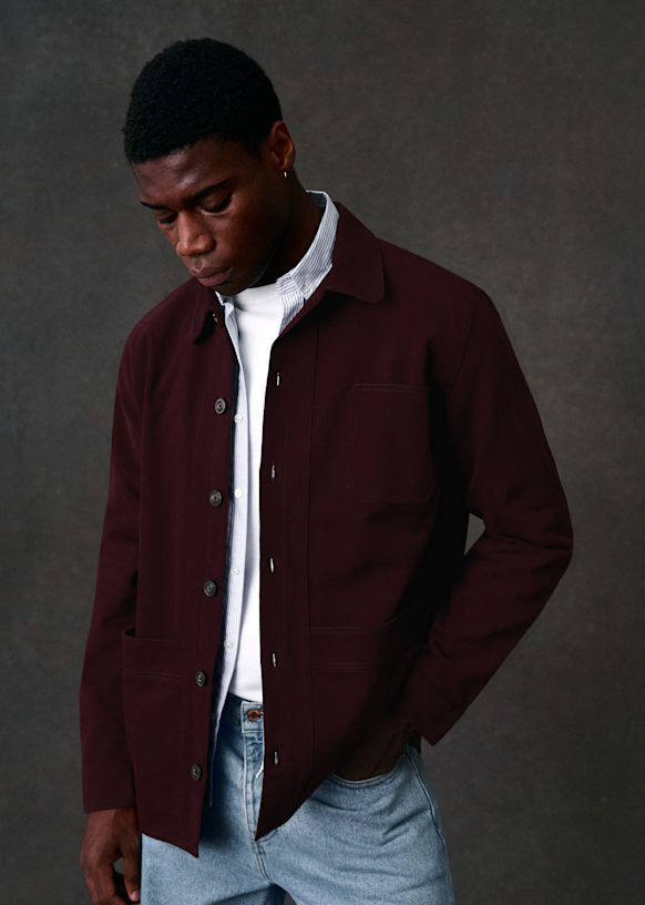 Will Jacket - Clay Green - Organic cotton - organic textile - Sézane
