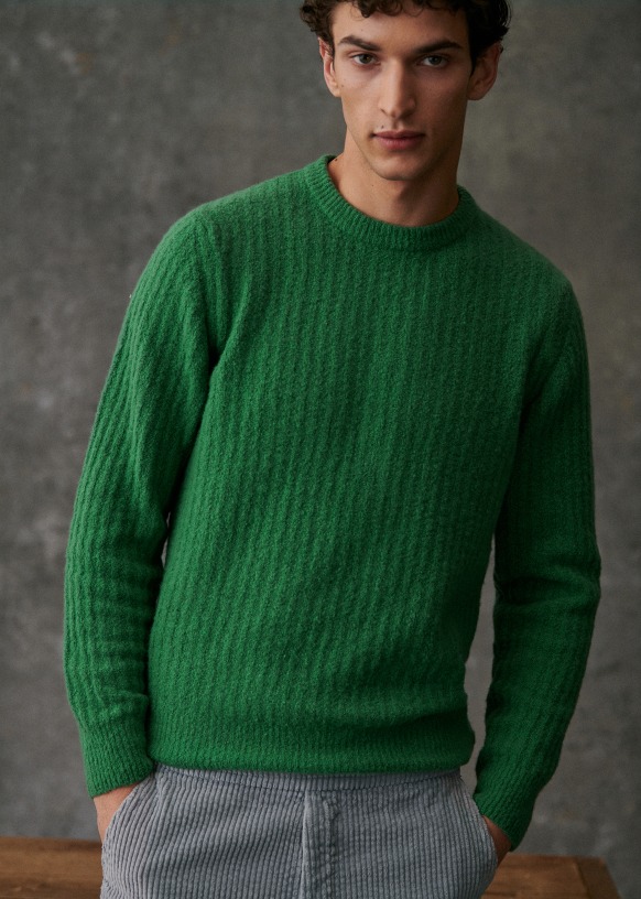 Huxley Sweater - Green - Wool - Sézane