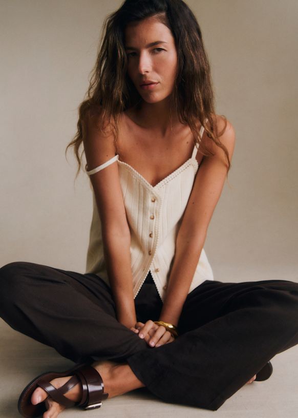 Yaelle Top - Cream - Organic cotton - textile made from organic