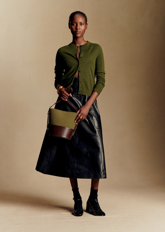 Lisa Cardigan - Perfect Green - Farmed yak wool - Sézane