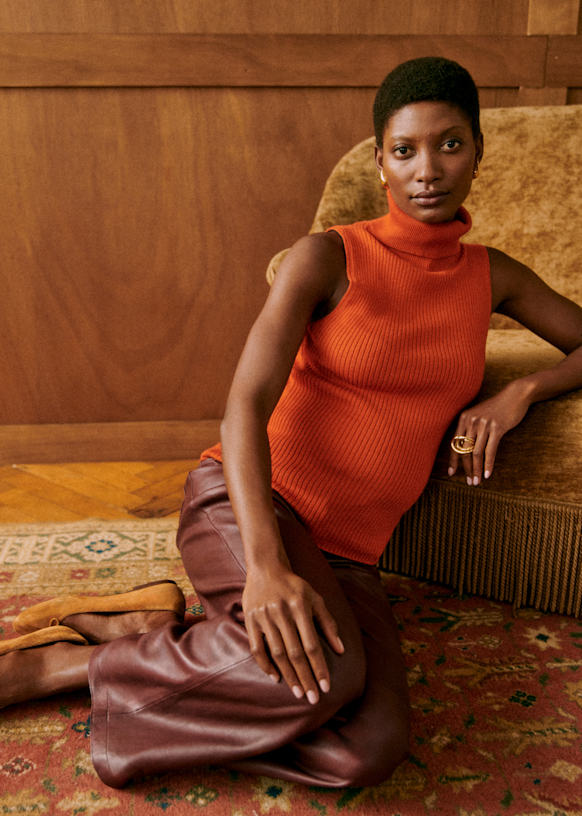 Yohan Jumper - Black - Merino Wool - Sézane