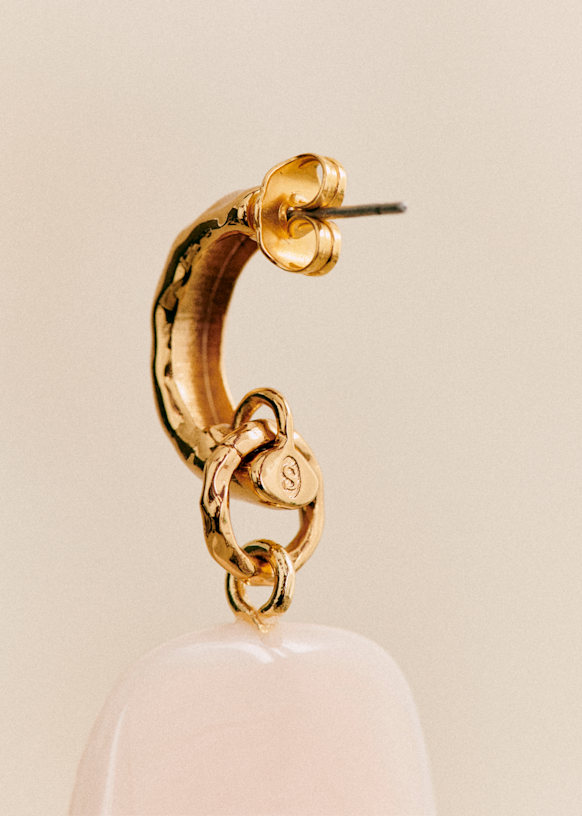 [SEZANE] 「Jolane」ピアス Joao Earrings - Mint - Resin - Sézane
