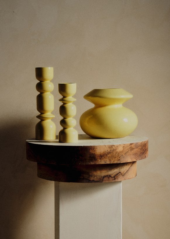 Romie Objetti Candlesticks Set - Green Small Size and Terracotta