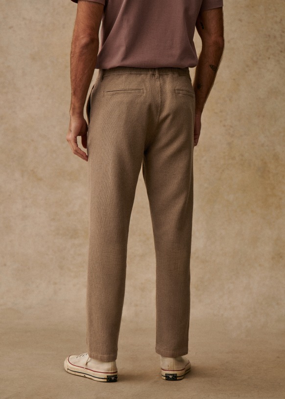 Mango Men Pants Trousers light blue cotton W 30 Casual Fashion Tropical  Print | eBay