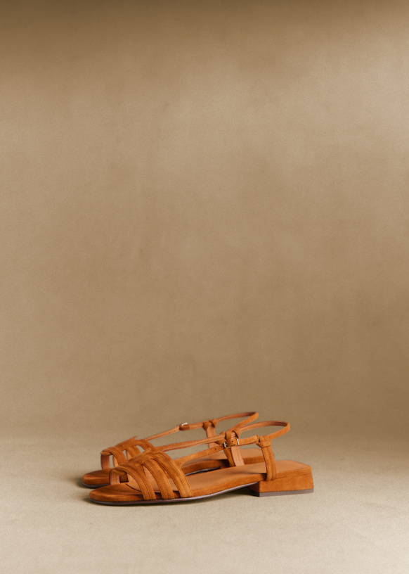 Low Josepha サンダル - キャラメル - ゴートレザー - Sézane