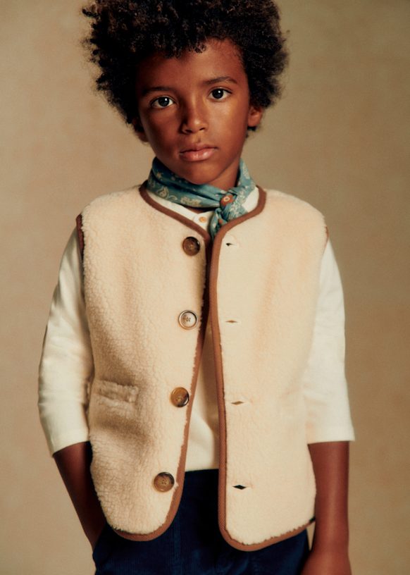 Veste De Selle Latérale En Laine Marine Pour Enfant - MEARS - Taille 30