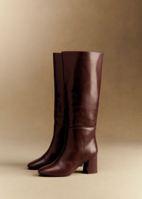 Theodora Boots - Glossy Chocolate