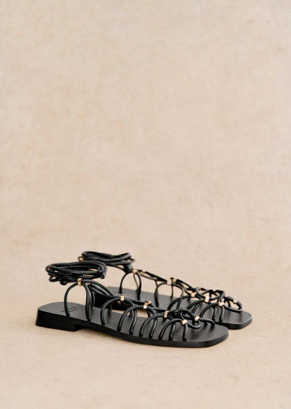 Aniye By sandali Lula platform in pelle e suede nero