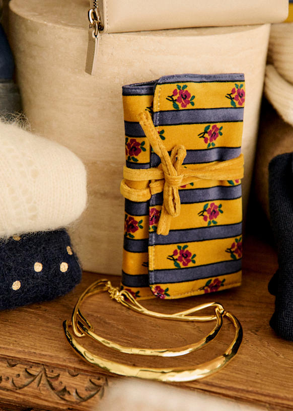 Flat Jewelry Pouch Sezane x MDLO Candeur Print Cotton Sezane
