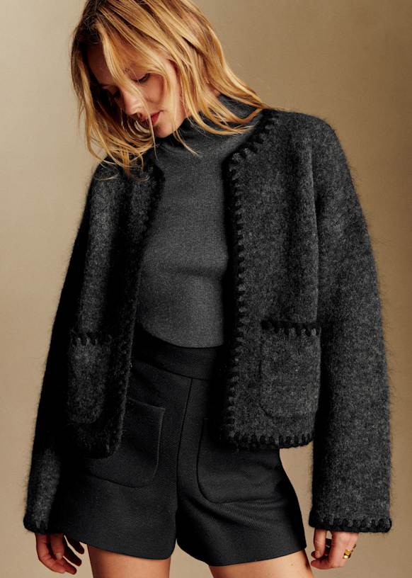 Veste Lucie - Gris Foncé / Noir