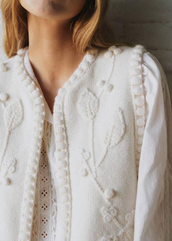 Nate カーディガン - Sézane X Sea NY - エクリュ - メリノウール - Sézane