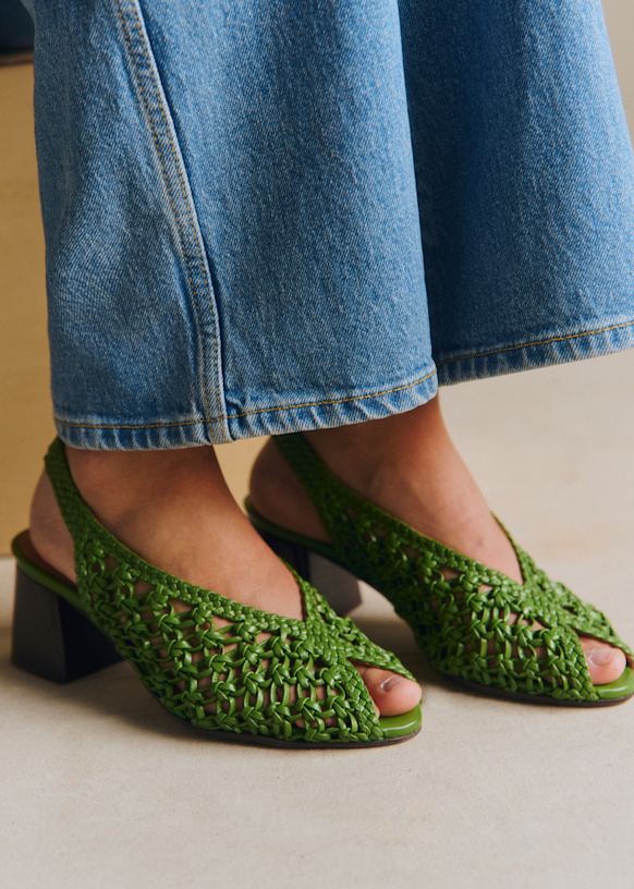 バレエシューズ Offen pointed-LEAF / LIGHT GREEN pointed－CURLS | offen/オッフェン | 三越伊勢丹