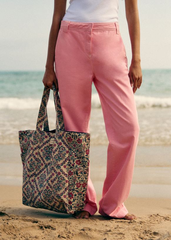 Maxi Totebag - Sézane x Holiday - Camel - Cotton - Sézane