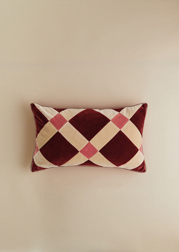 Cushion Velvet Patchwork - Small model