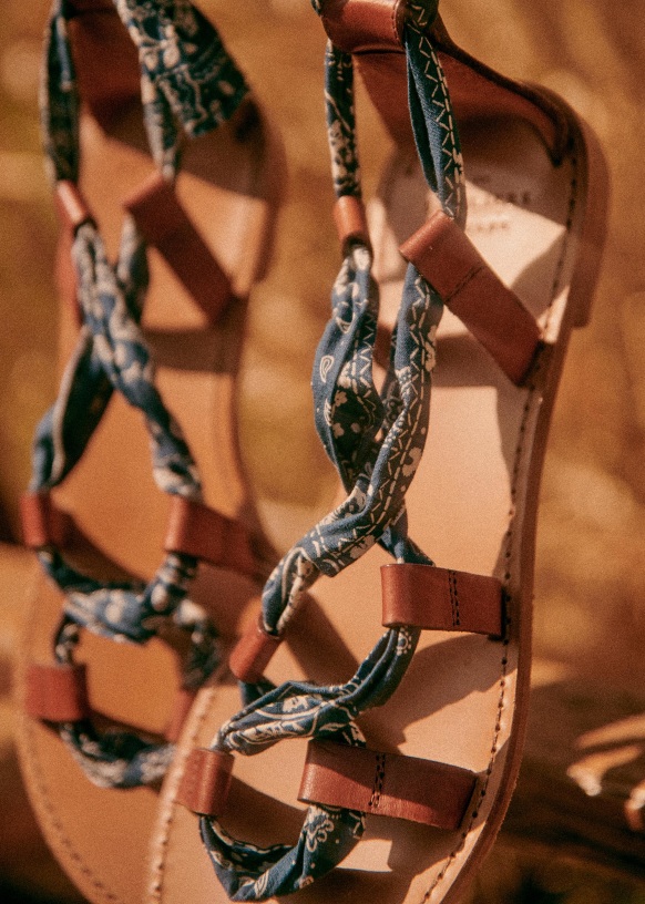Kayla Low Sandals - Natural heritage - Vegetable-tanned